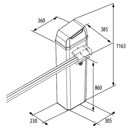 FAAC B614 BARRIER