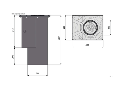FAAC J200 Series bollard 600mm
